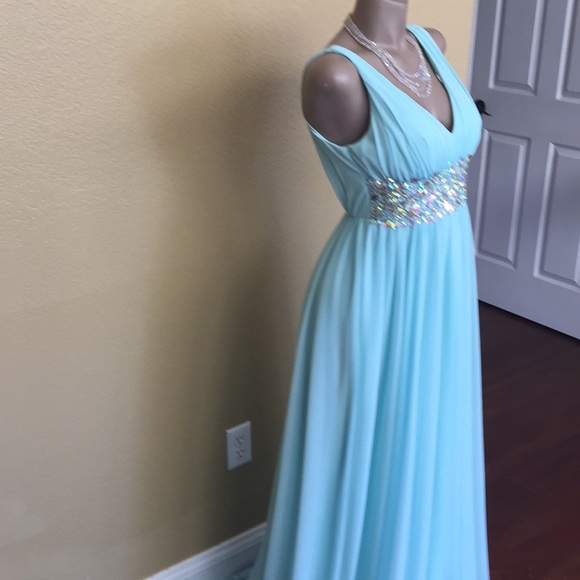My Michelle Dresses & Skirts - SOLD. SOLD. SOLD My Michelle Blue Jemstone Dazzle Dress 👗 7